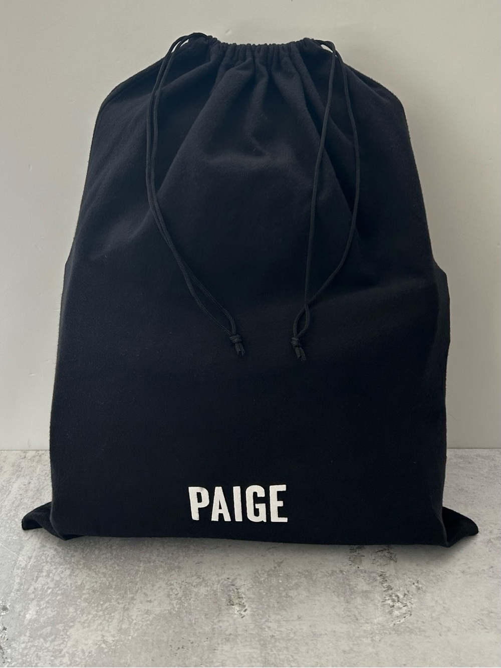 PAIGE Premium Black Cotton Dust Cover Storage Bag 15 x 19